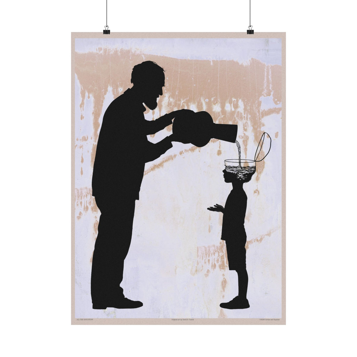 ALL THE GOOD STUFF - Grandfather and grandson - poster - 3 sizes