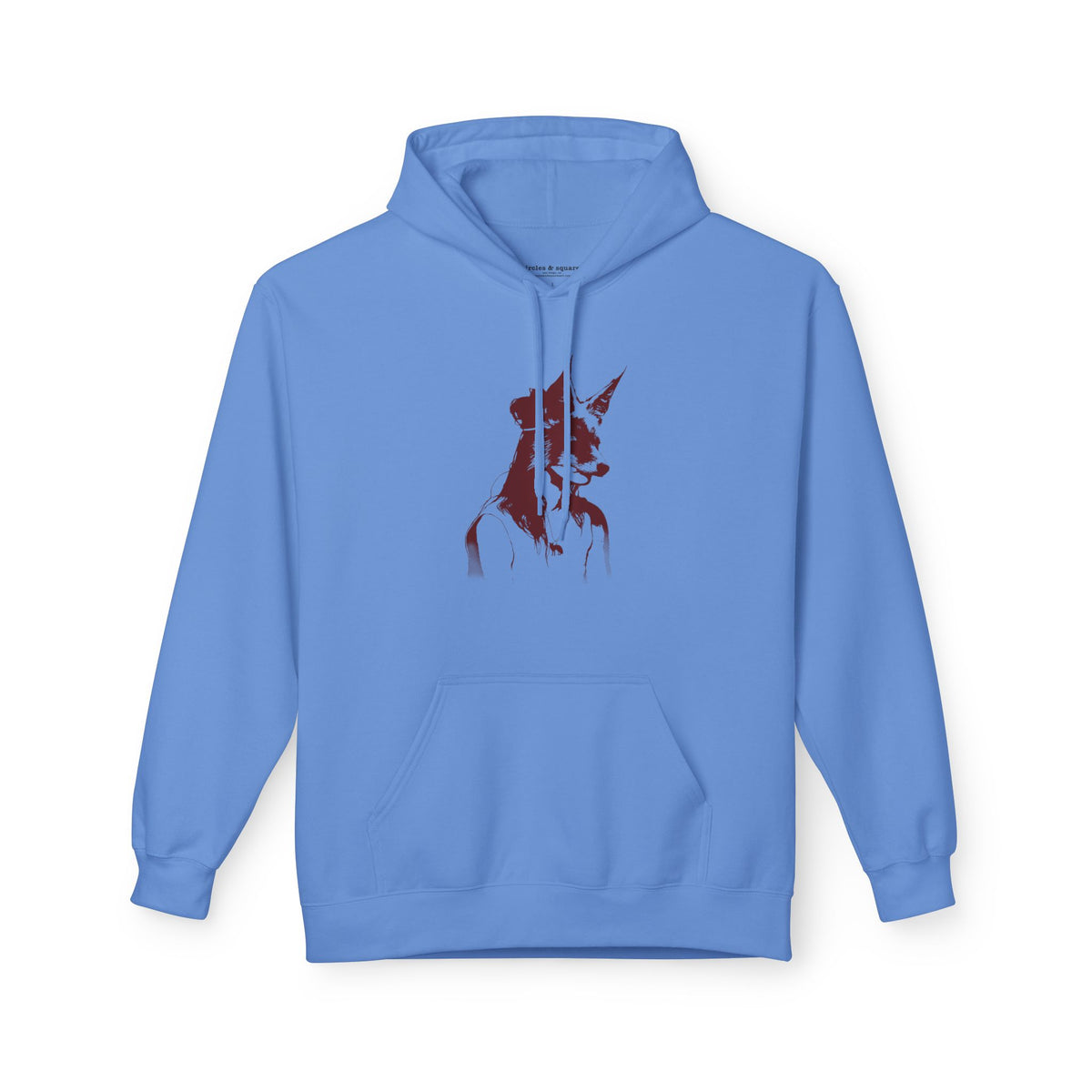 Girl With Fox Mask - Unisex Fleece Hoodie - FREE SHIPPING
