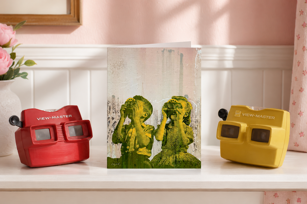 VIEWMASTER - greeting card with envelope - single and multi pack. Free shipping