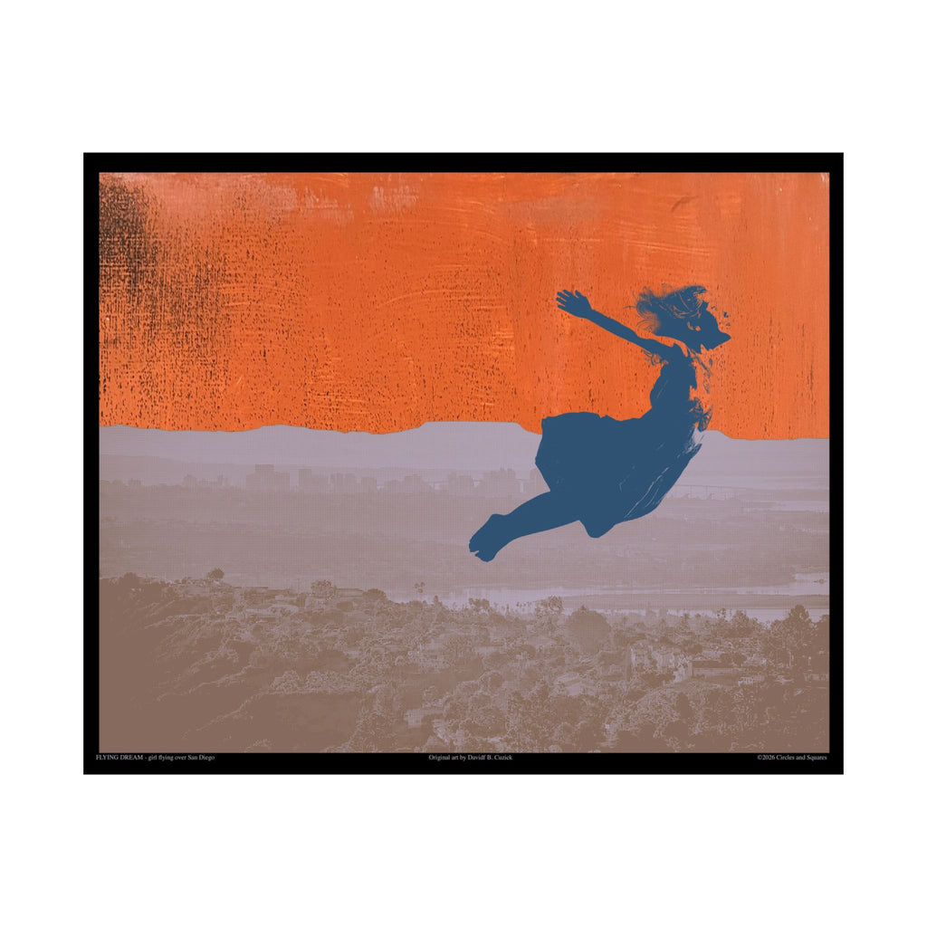 FLYING DREAM - girl - poster - 3 sizes