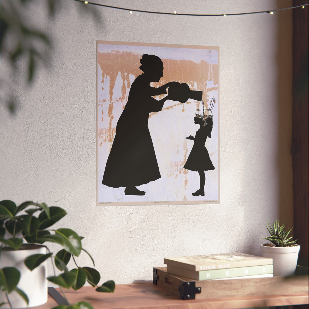 ALL THE GOOD STUFF - Grandmother and granddaughter - poster - 3 sizes