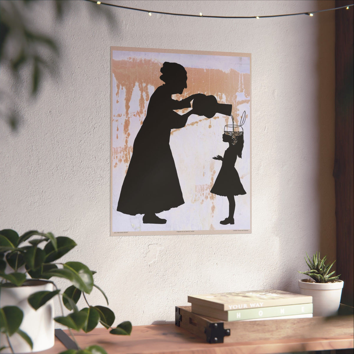 ALL THE GOOD STUFF - Grandmother and granddaughter - poster - 3 sizes