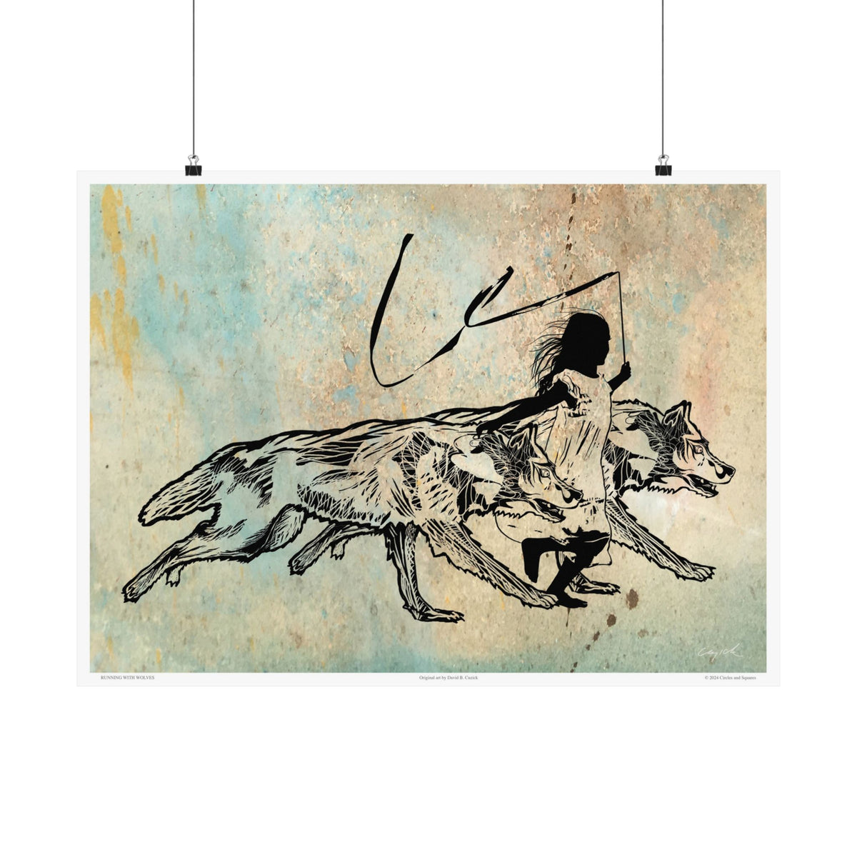 RUNNING WITH WOLVES - poster - 3 sizes