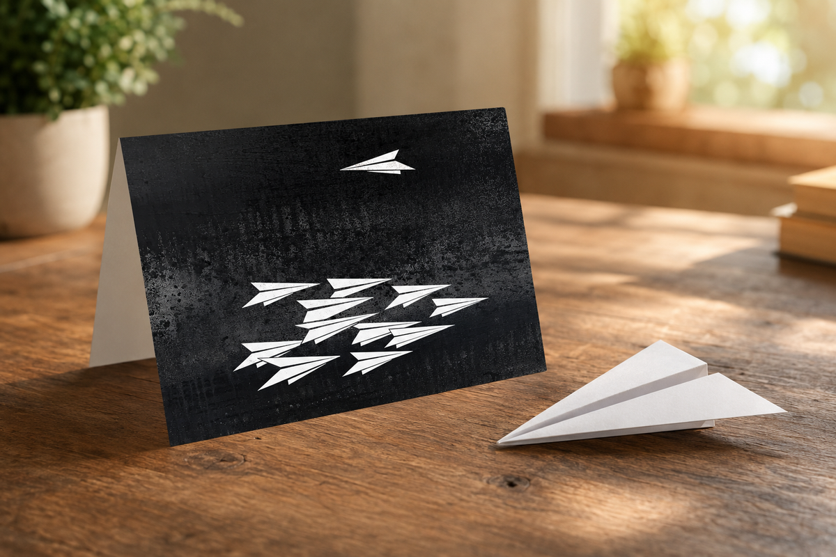 MAVERICK - greeting card with envelope - single and multi pack. Free shipping