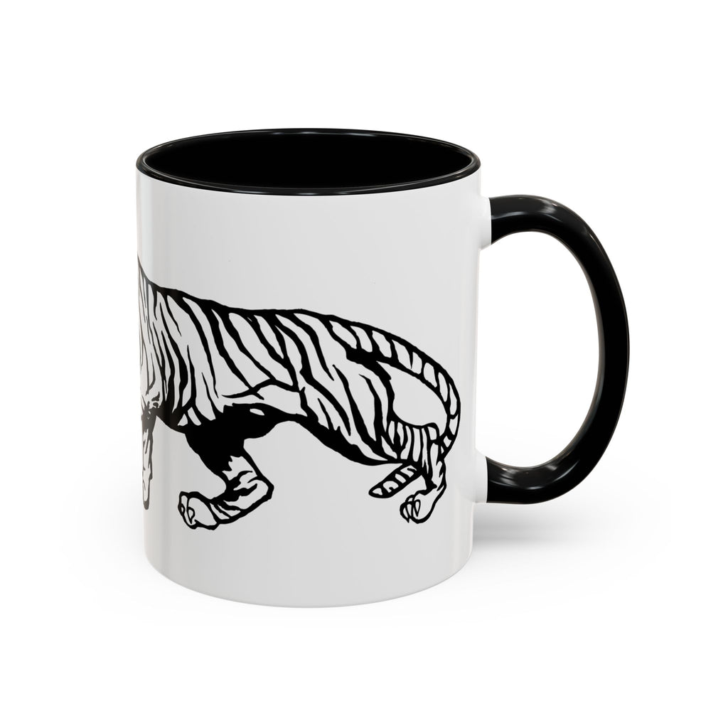 FIERCE (black and white) - Accent Coffee Mug (11oz)