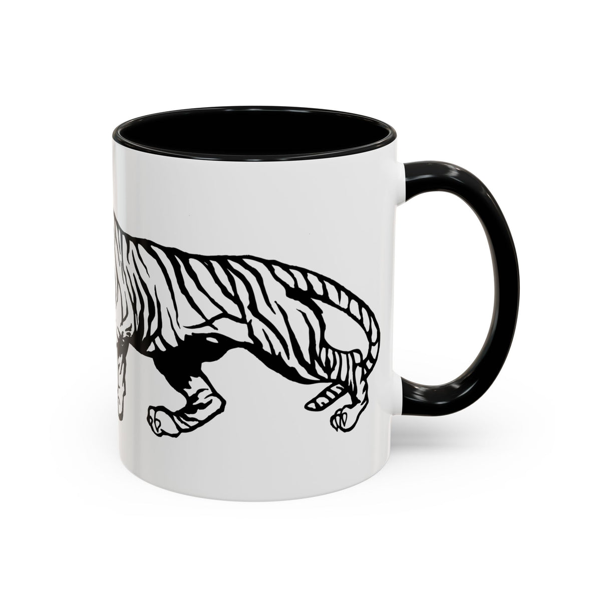 FIERCE (black and white) - Accent Coffee Mug (11oz)