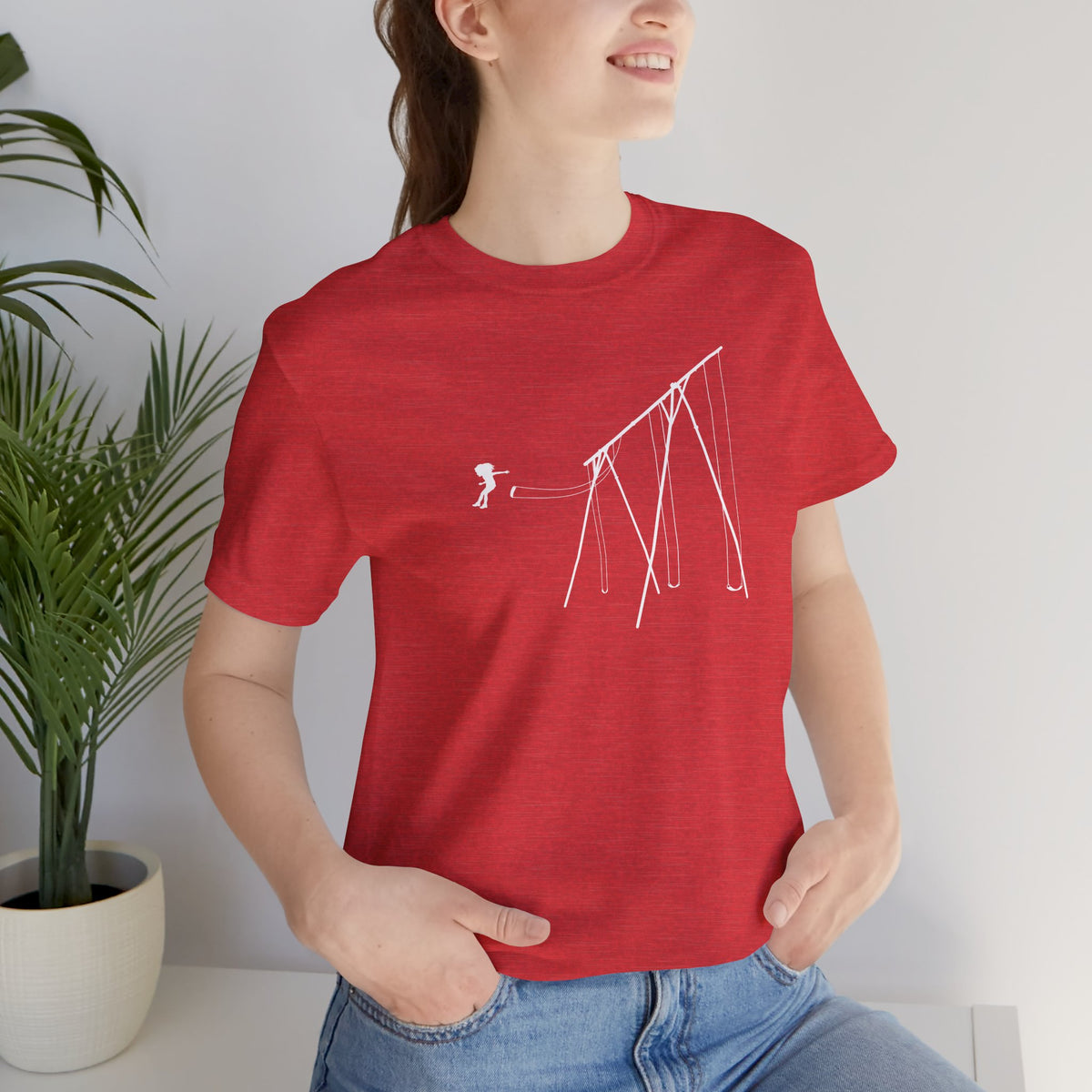 JUMP (girl) - Unisex tee for men and women