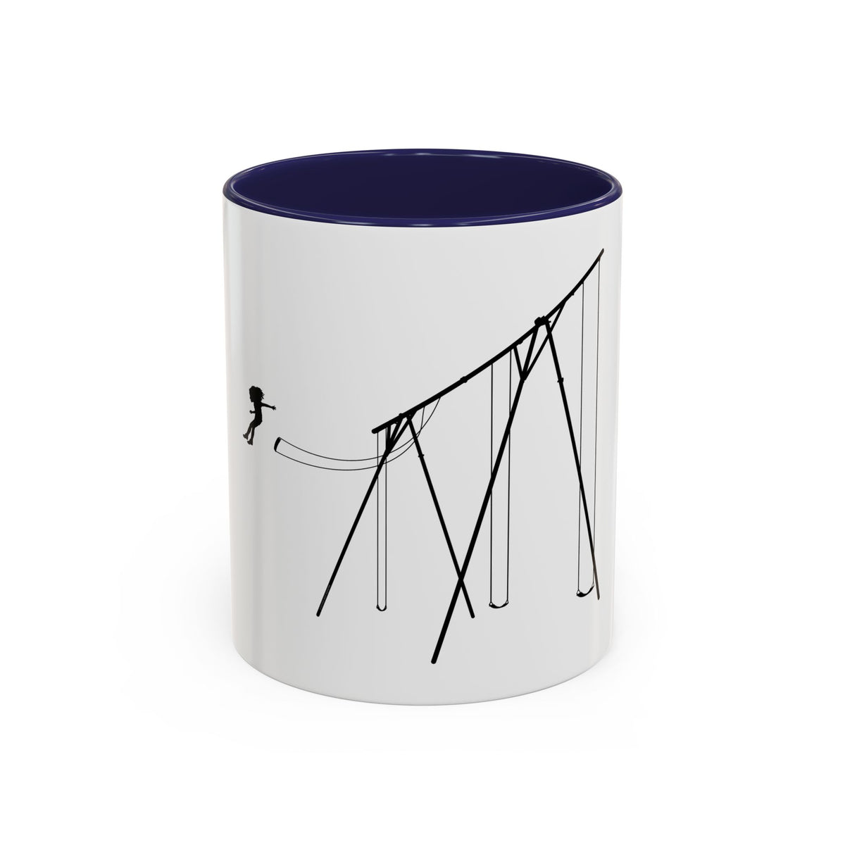 Jump (girl) - Accent Coffee Mug (11oz)