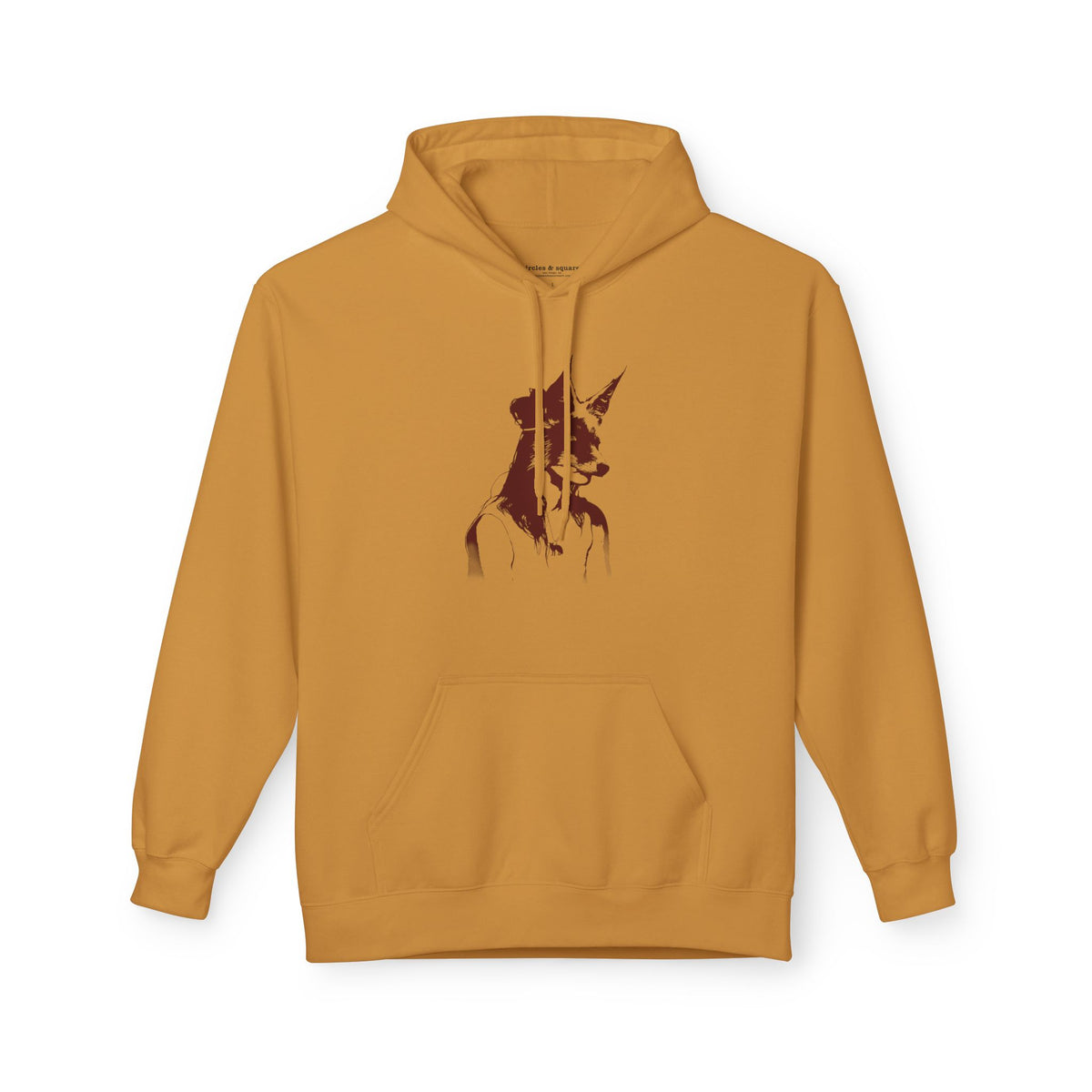 Girl With Fox Mask - Unisex Fleece Hoodie - FREE SHIPPING