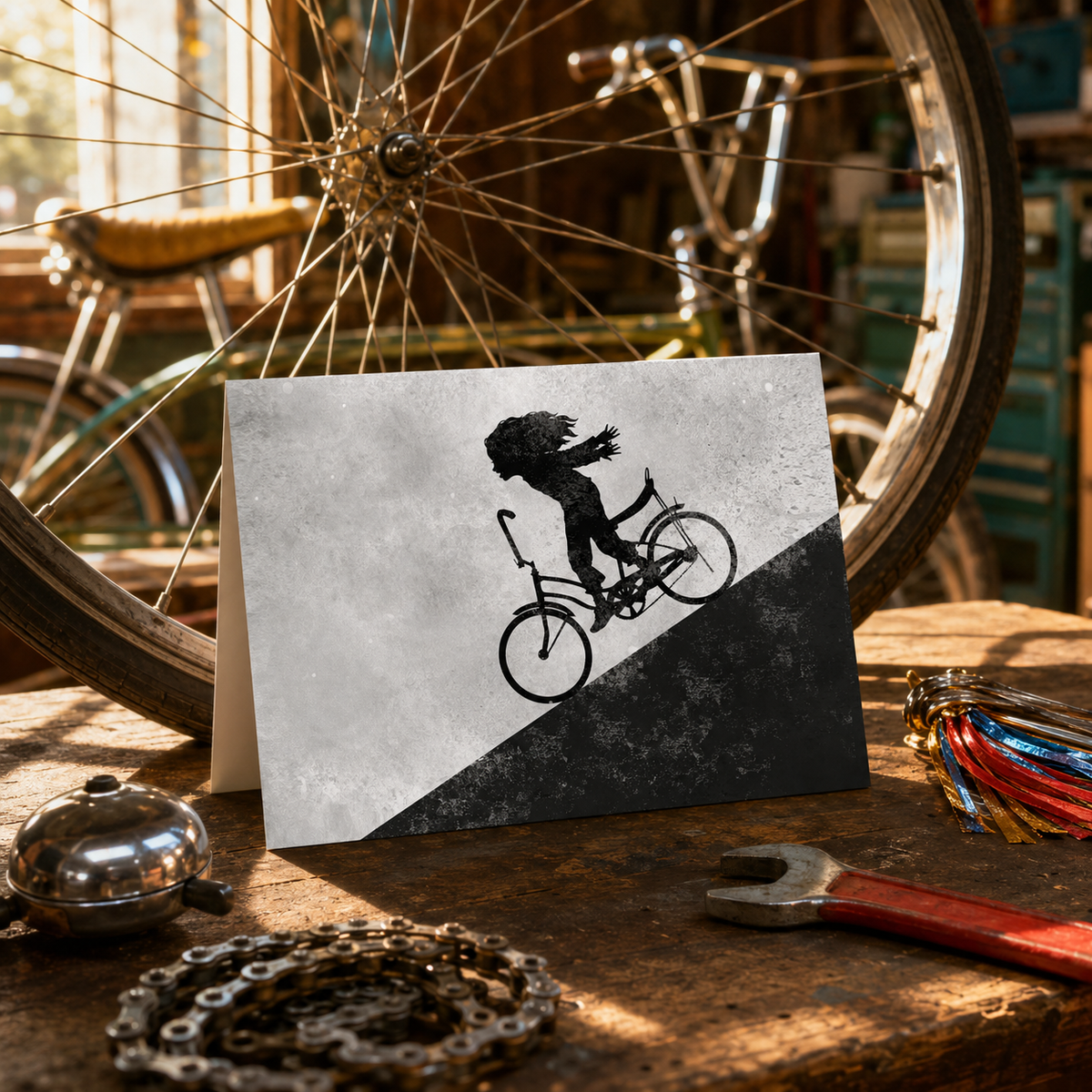 FASTER FASTER - greeting card with envelope - single and multi pack. Free shipping