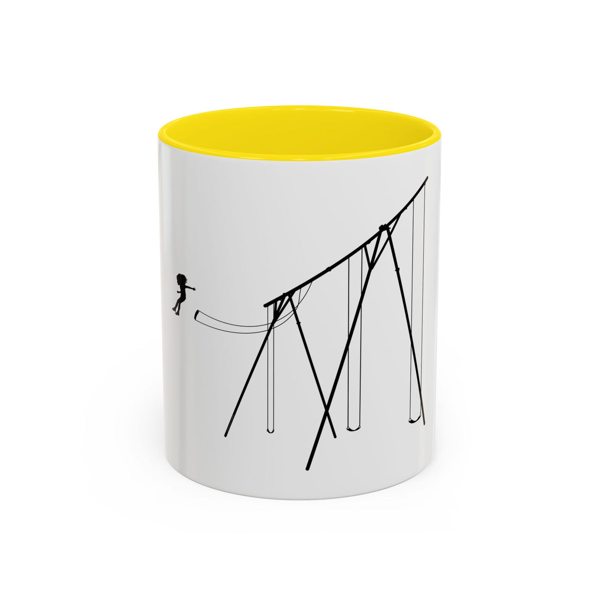 Jump (girl) - Accent Coffee Mug (11oz)
