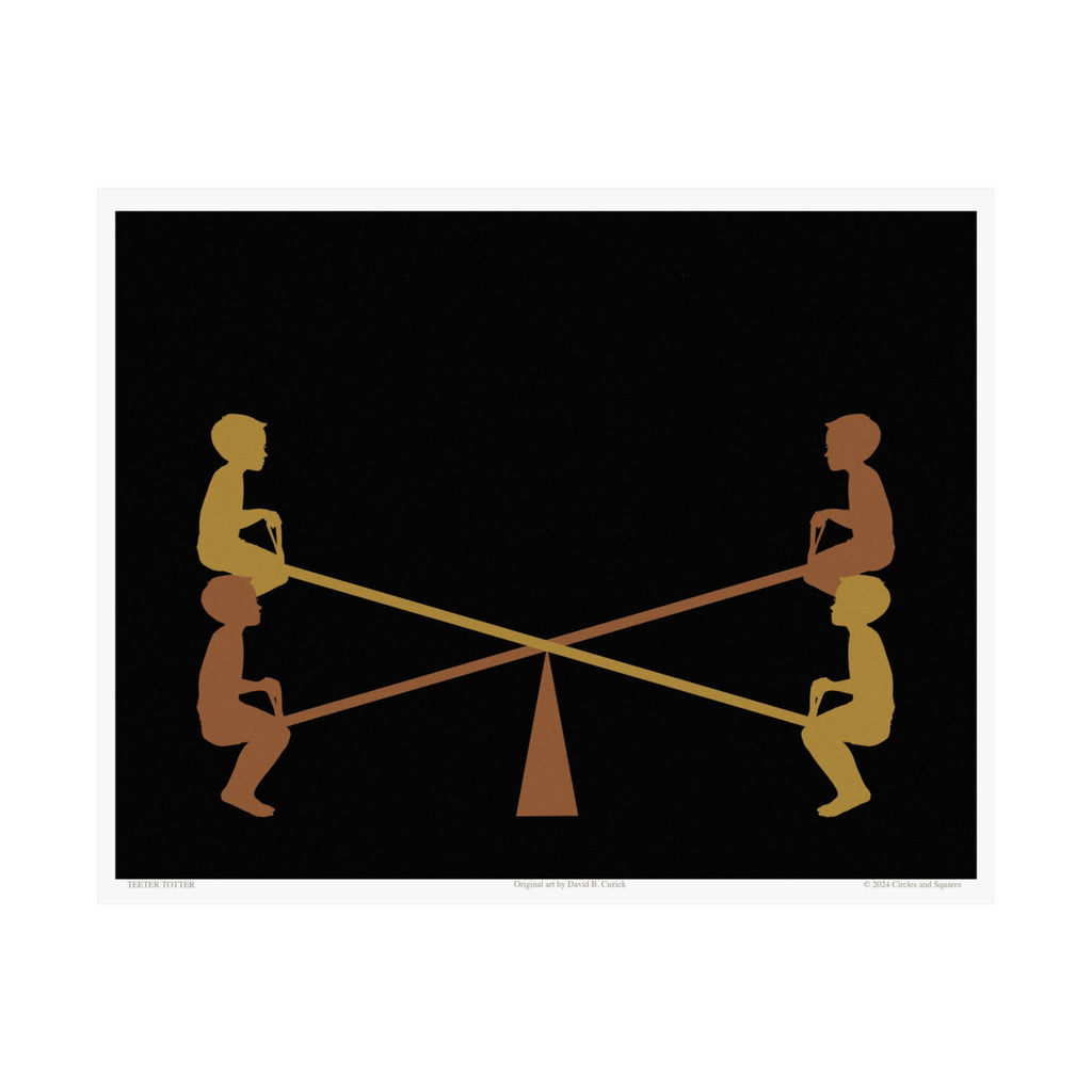TEETER TOTTER - poster - 3 sizes