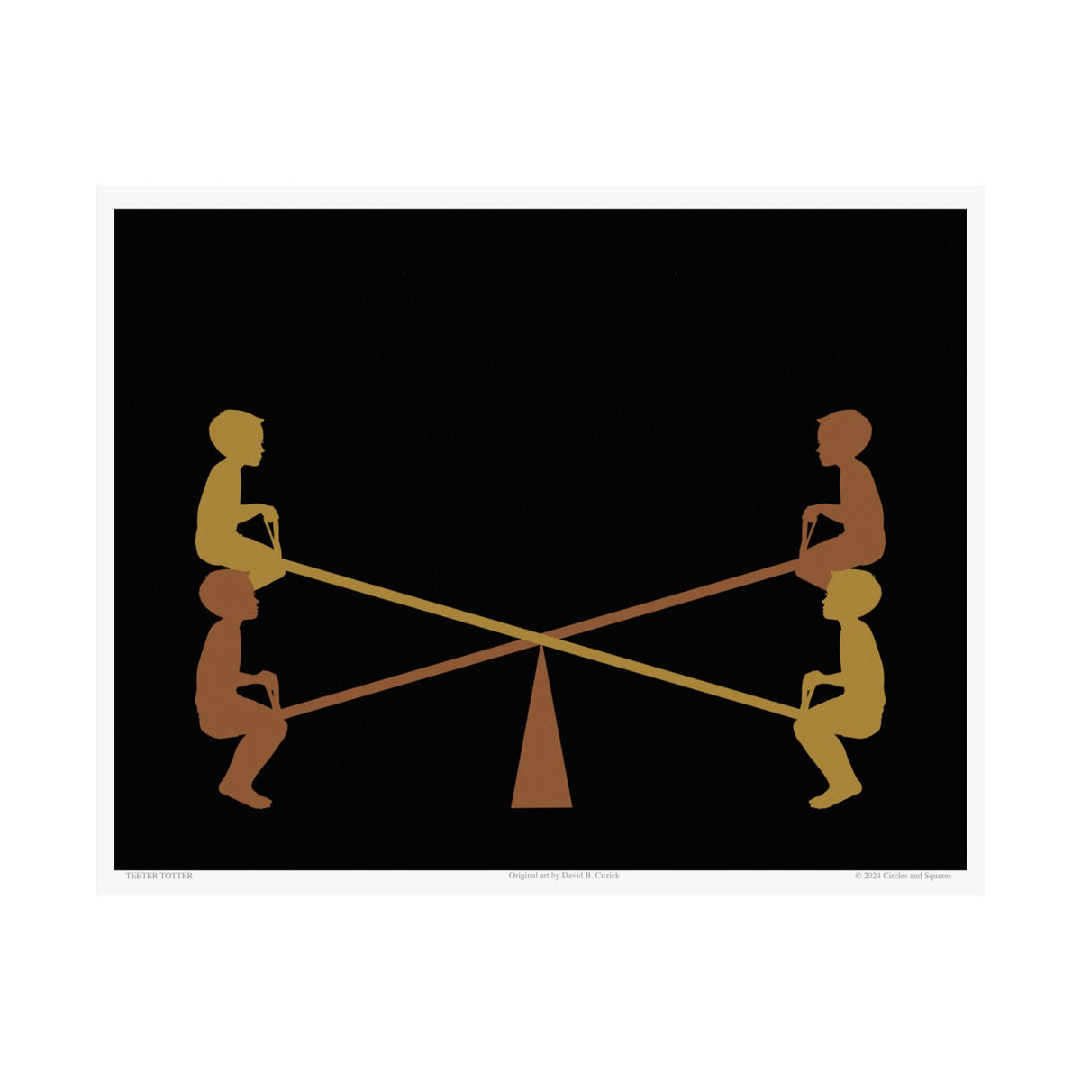 TEETER TOTTER - poster - 3 sizes