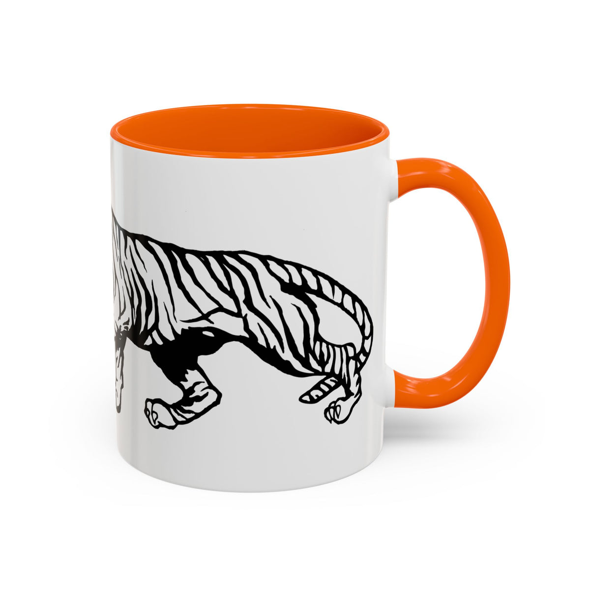 FIERCE (black and white) - Accent Coffee Mug (11oz)
