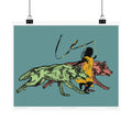 RUNNING WITH WOLVES - color - poster - 3 sizes