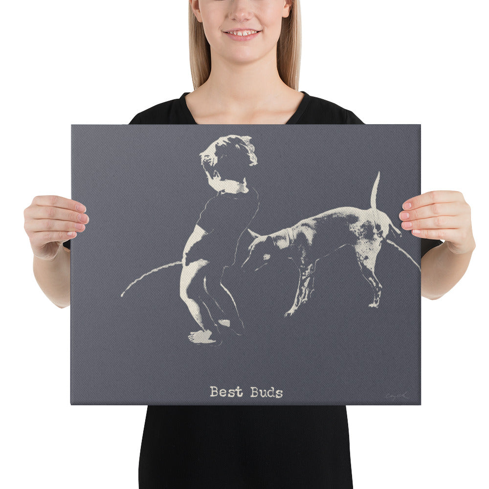 BEST BUDS - Canvas Print - 2 sizes - FREE SHIPPING