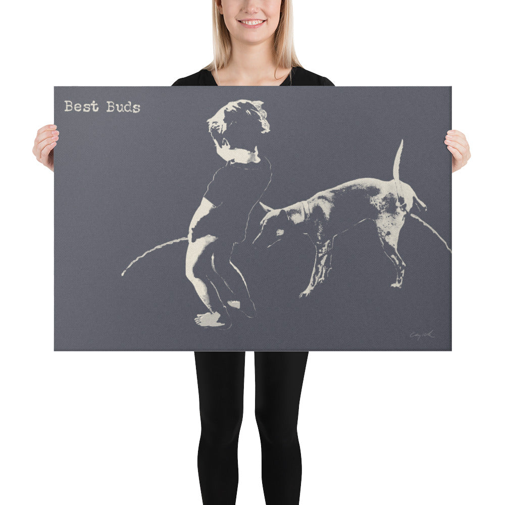 BEST BUDS - Canvas Print - 2 sizes - FREE SHIPPING