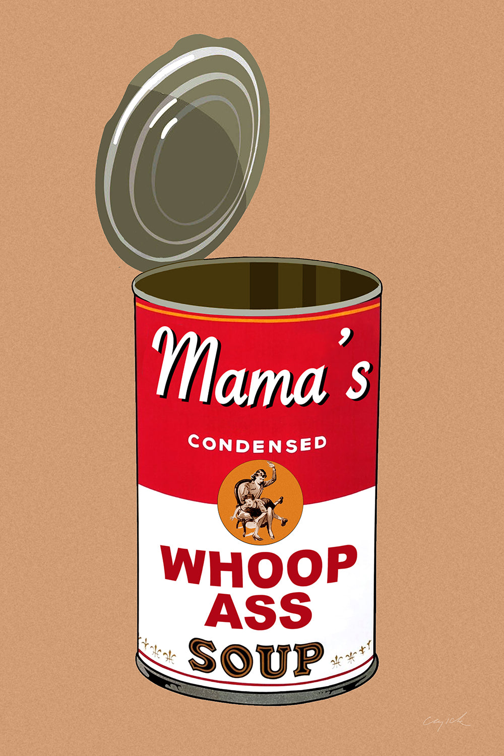 WHOOPASS - Canvas Print - 2 sizes - FREE SHIPPING