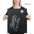 HOWL - Canvas Print - 2 sizes - FREE SHIPPING