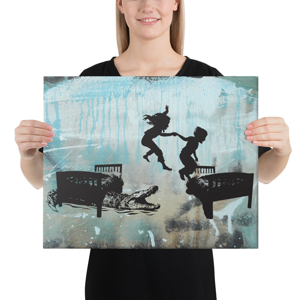 HOT LAVA - Large Canvas Print -2 sizes - FREE SHIPPING