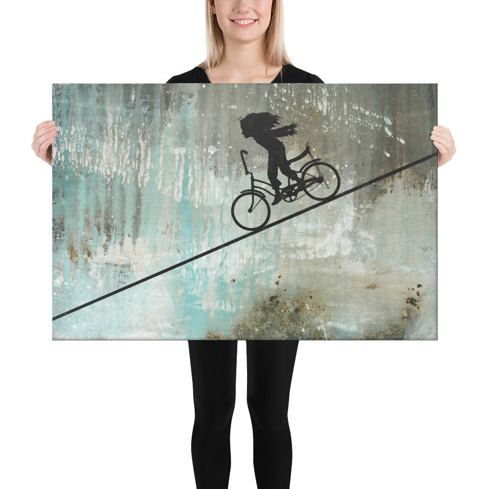 FASTER FASTER version 2 - Canvas Print - 2 sizes - FREE SHIPPING