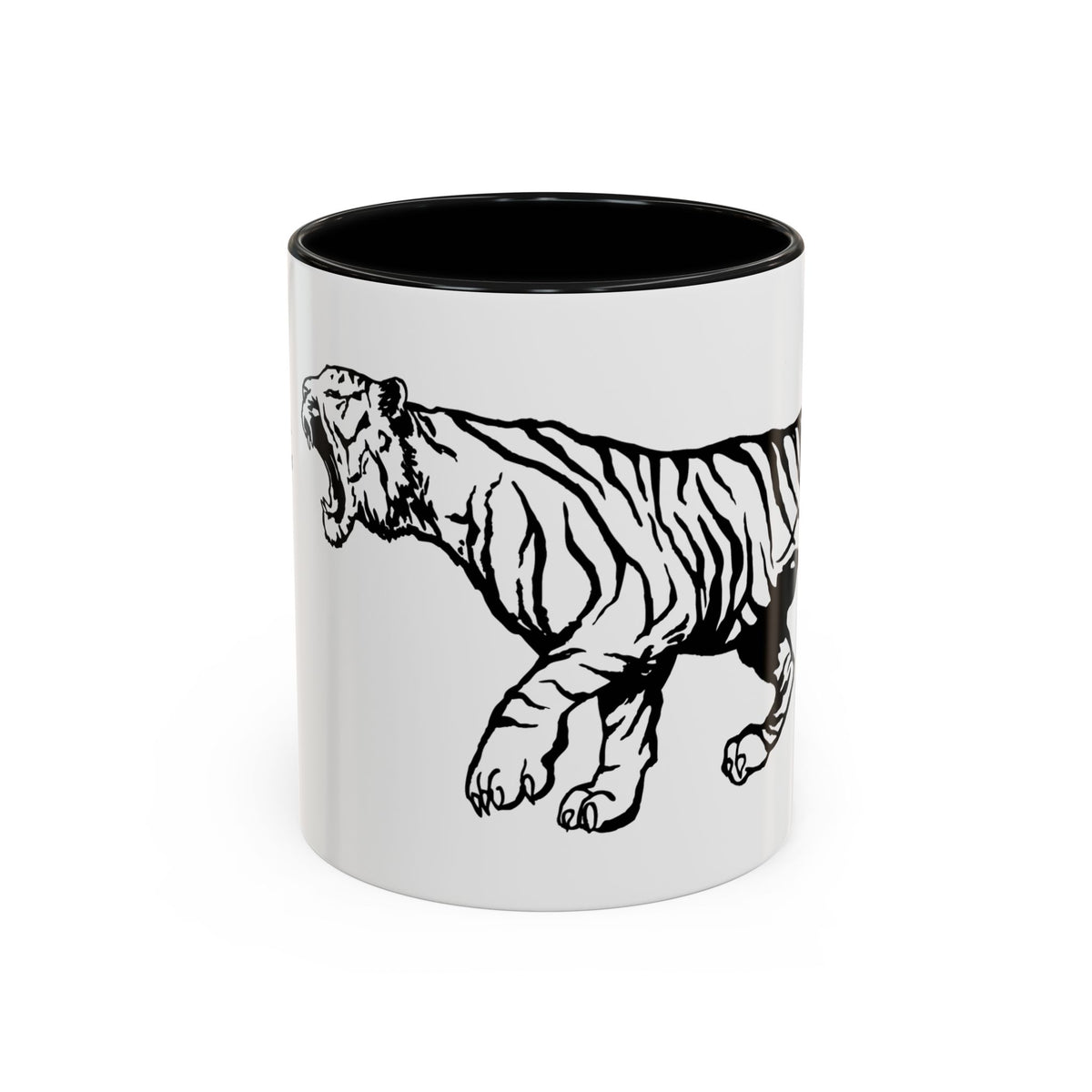 FIERCE (black and white) - Accent Coffee Mug (11oz)