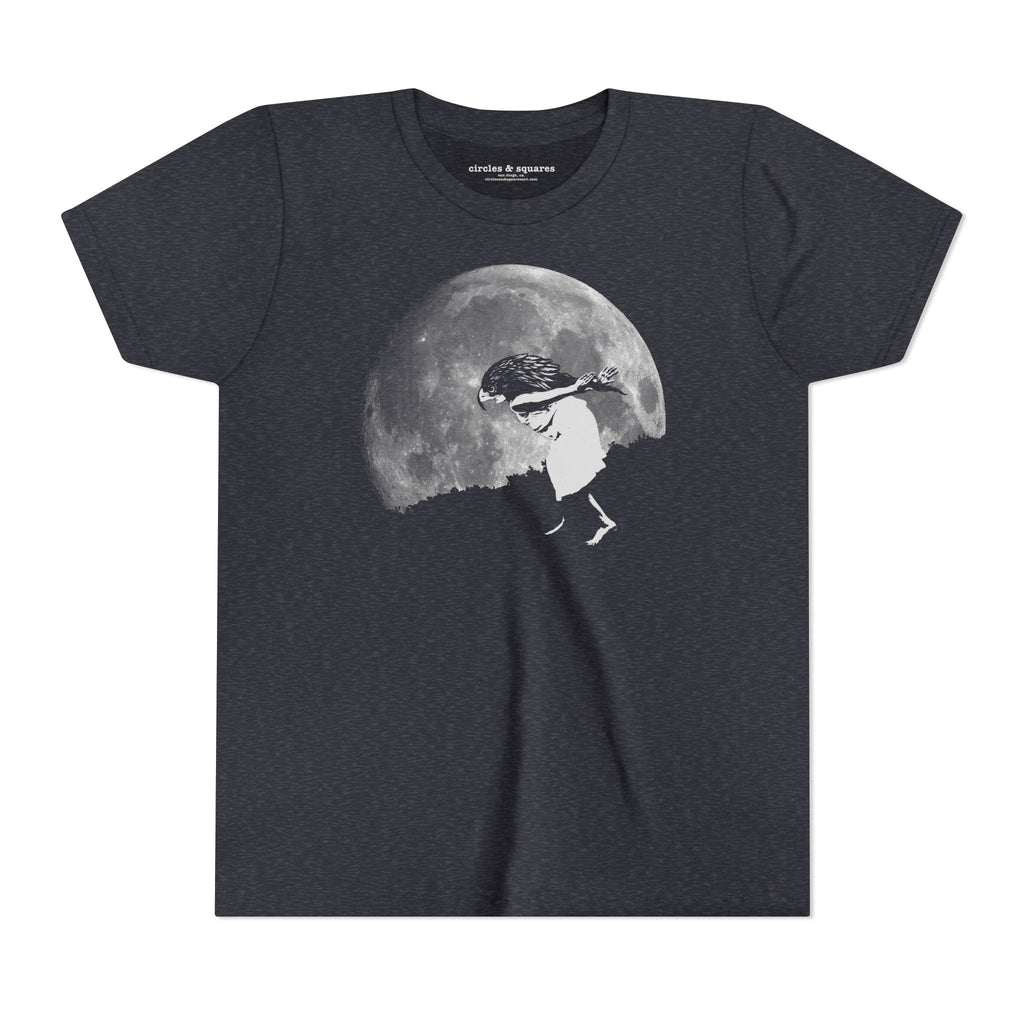 GIRL WITH FALCON MASK - kids tee - 3 colors