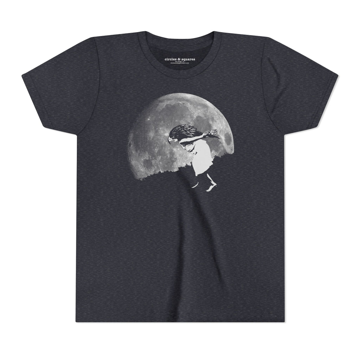 GIRL WITH FALCON MASK - kids tee - 3 colors