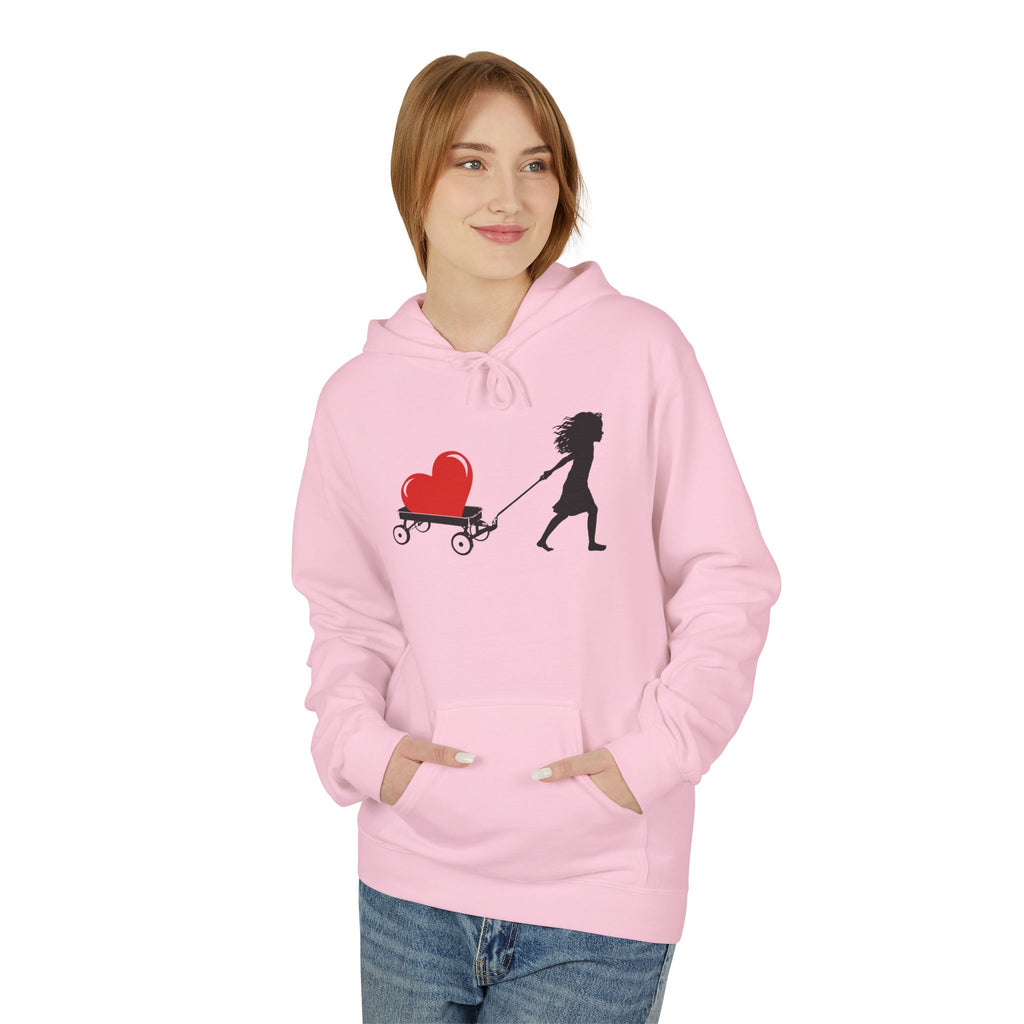 HEART TOO BIG TO CARRY - Unisex Fleece Hoodie - FREE SHIPPING