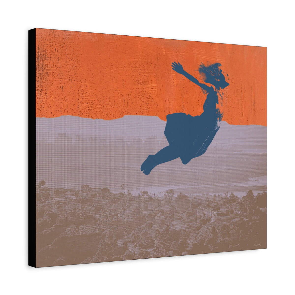 FLYING DREAM - girl - Canvas Print - 2 sizes - FREE SHIPPING