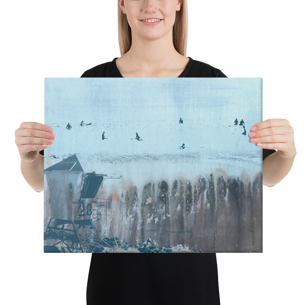BEACH SCENE - Canvas Print - 2 sizes - FREE SHIPPING