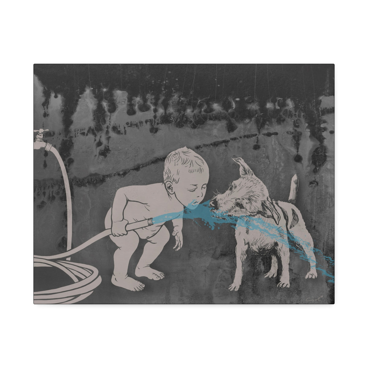 DRINKING BUDS- Canvas Print - 2 sizes - FREE SHIPPING