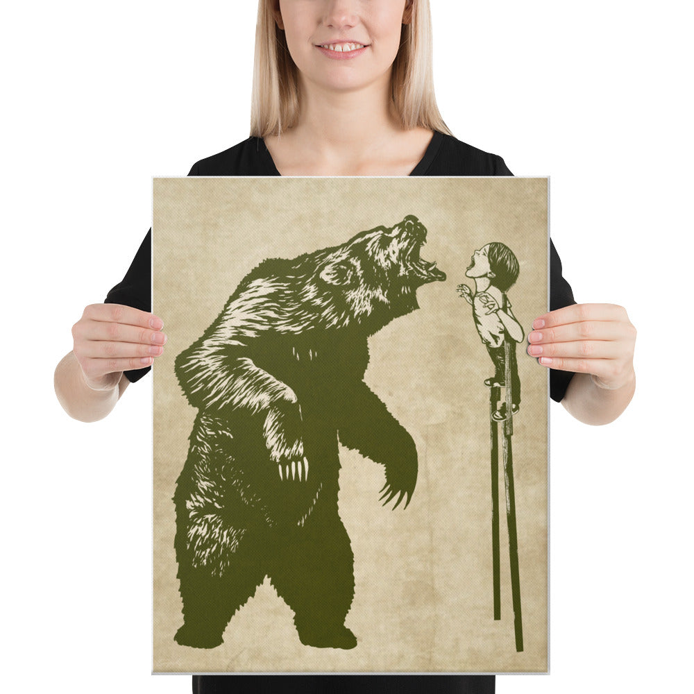 FIERCE ON STILTS - Canvas Print - 2 sizes - FREE SHIPPING
