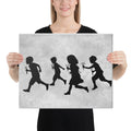 RUNNING WITH SCISSORS - Canvas Print - 2 sizes - FREE SHIPPING
