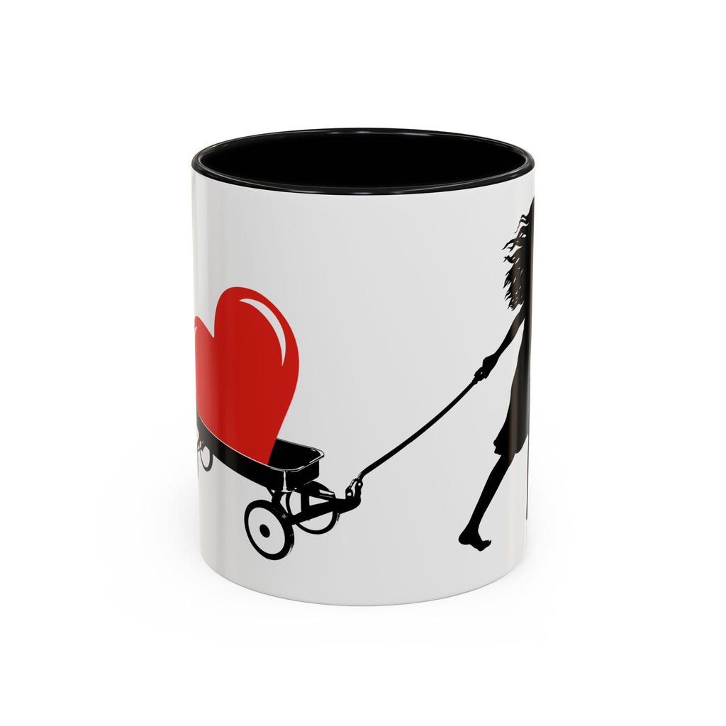 HEART TOO BIG TO CARRY - Accent Coffee Mug (11oz)