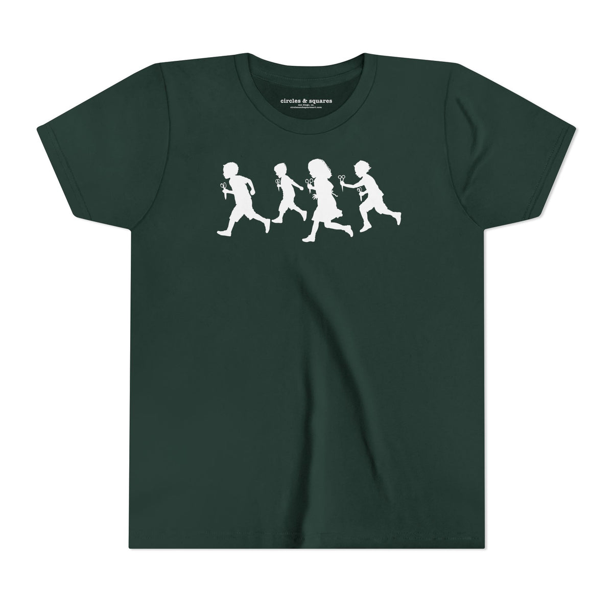 RUNNING WITH SCISSORS - Kids unisex tee for boys and girls