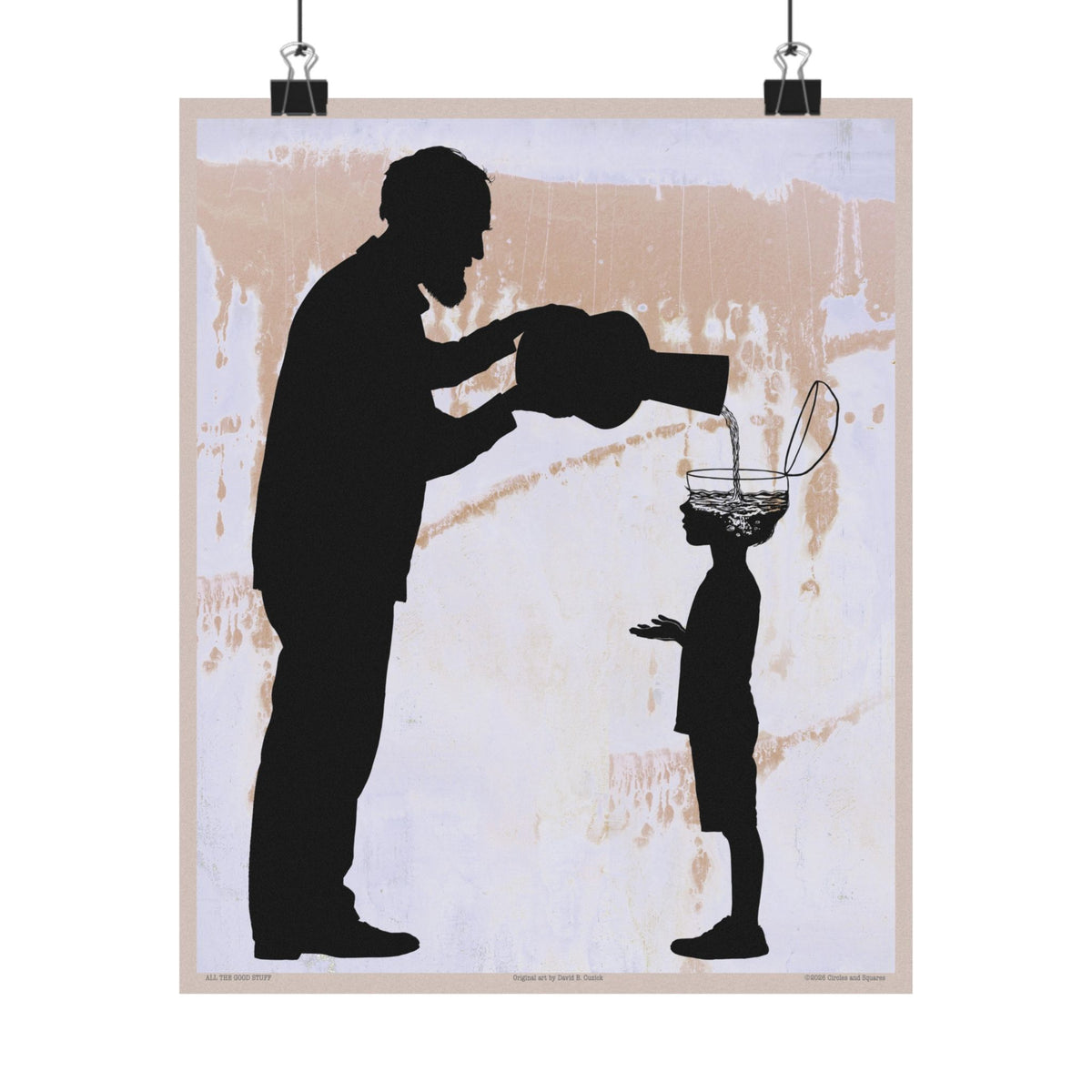 ALL THE GOOD STUFF - Grandfather and grandson - poster - 3 sizes