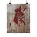 GIRL WEARING FOX MASK - poster - 3 sizes