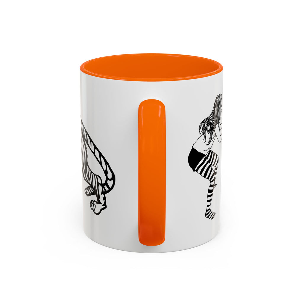 FIERCE (black and white) - Accent Coffee Mug (11oz)