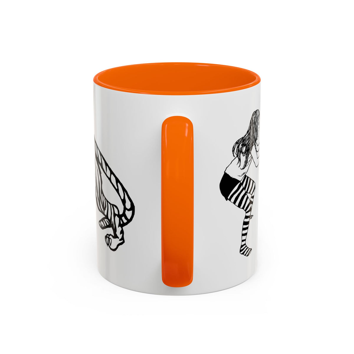 FIERCE (black and white) - Accent Coffee Mug (11oz)