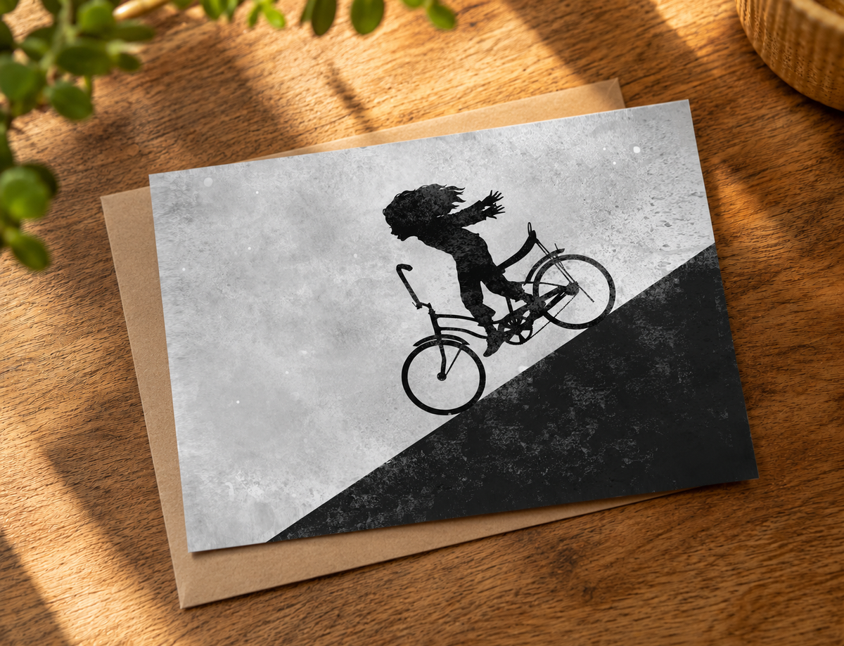 FASTER FASTER - greeting card with envelope - single and multi pack. Free shipping