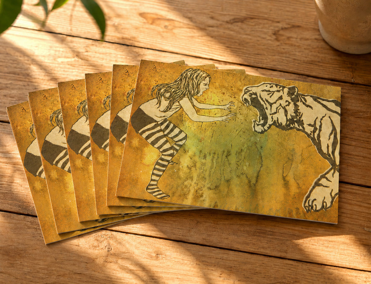 FIERCE - greeting card with envelope - single and multi pack. Free shipping