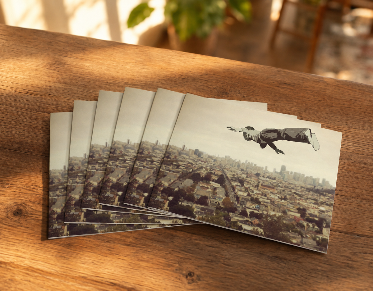 FLYING DREAM - greeting card with envelope - single and multi pack. Free shipping