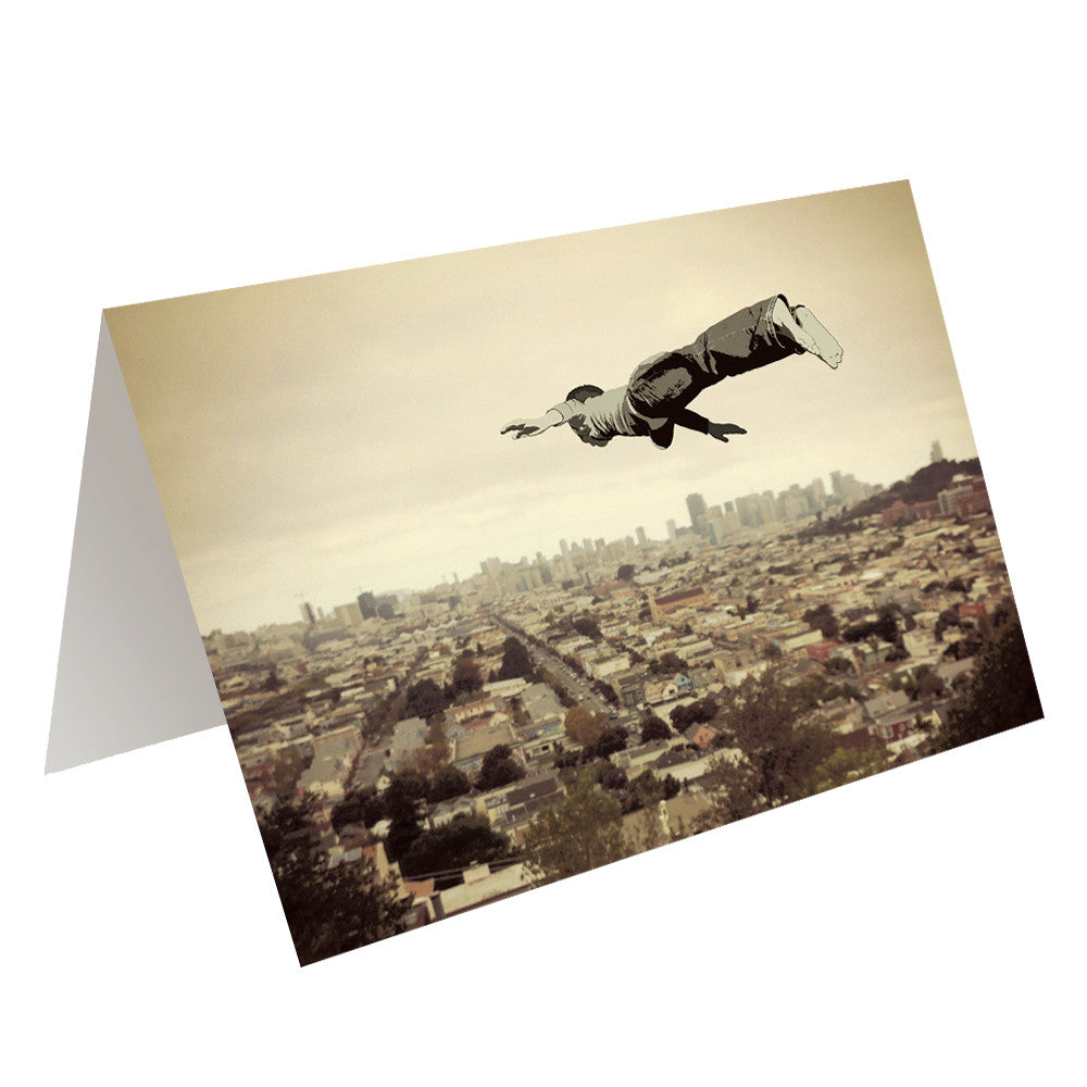 FLYING DREAM - greeting card with envelope - single and multi pack. Free shipping