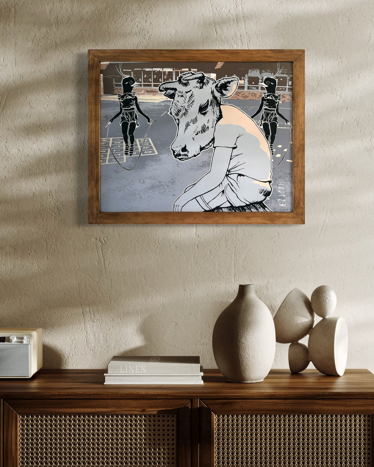 BIG BOY - Museum quality pigment print mounted on wood, varnished, framed