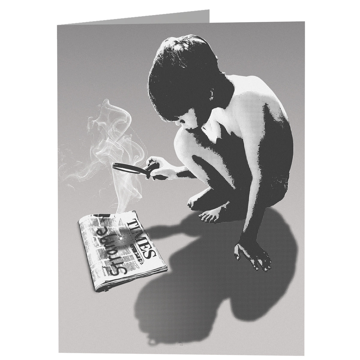 STRANGE TIMES - greeting card with envelope - single and multi pack. Free shipping
