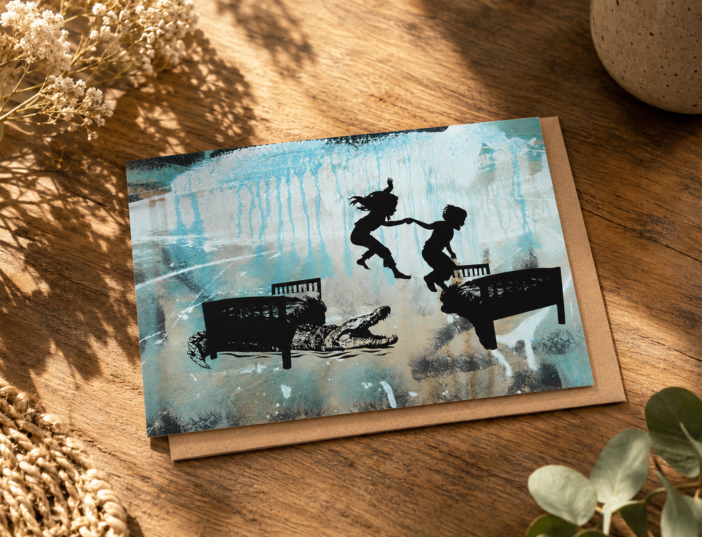 HOT LAVA - greeting card with envelope - single and multi pack. Free shipping