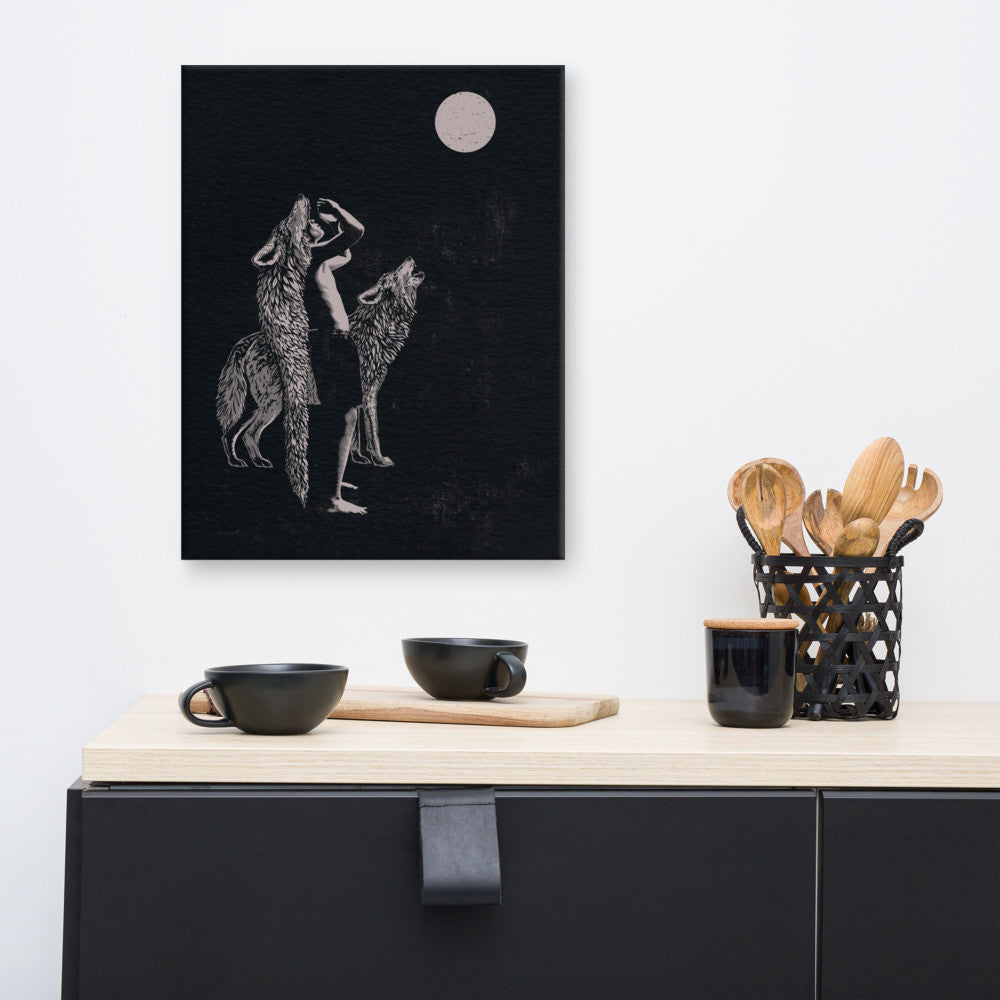 HOWL - Canvas Print - 2 sizes - FREE SHIPPING