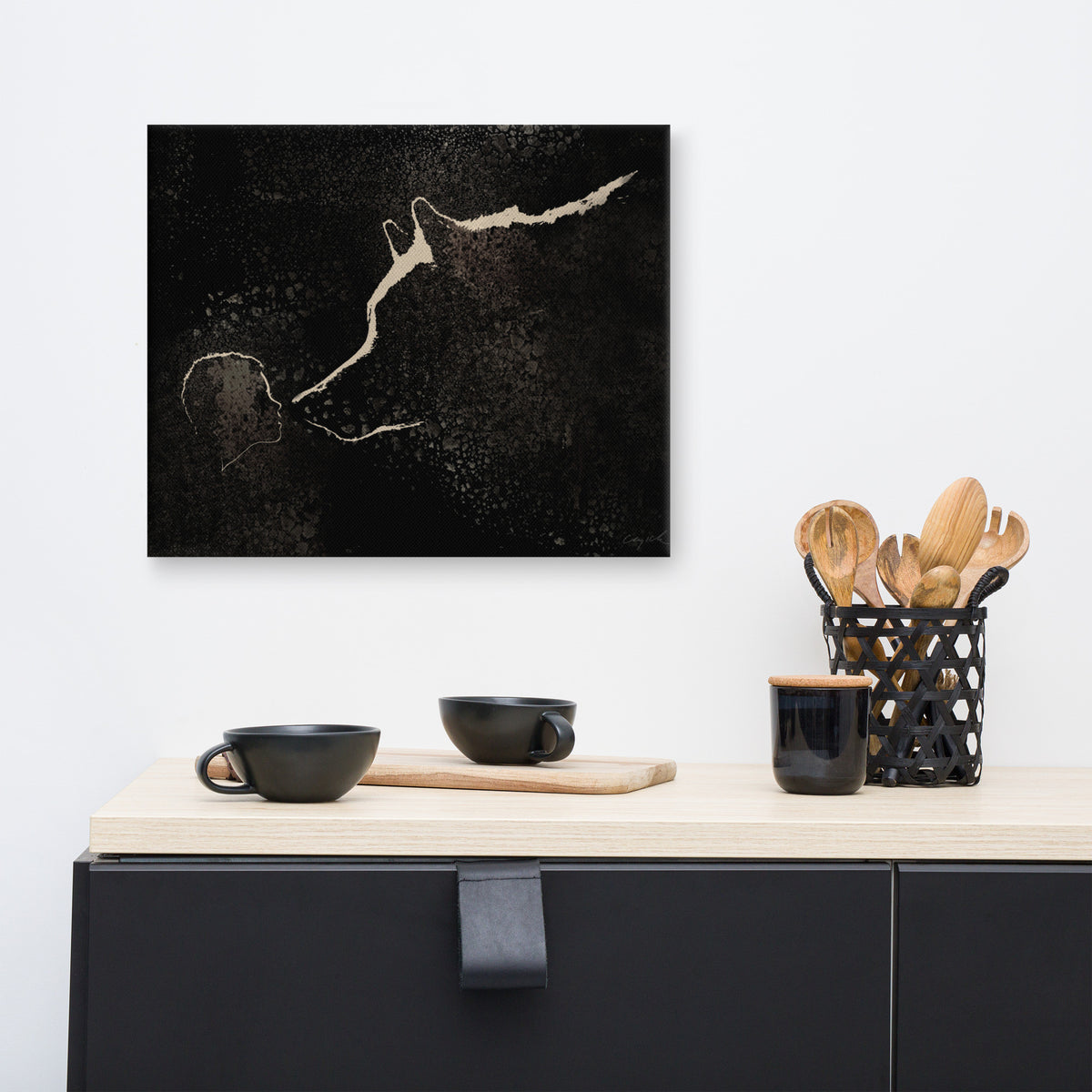 16x20 NIGHT ENCOUNTER canvas