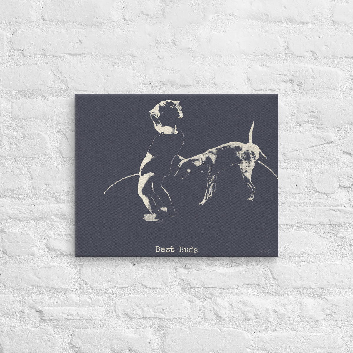 BEST BUDS - Canvas Print - 2 sizes - FREE SHIPPING